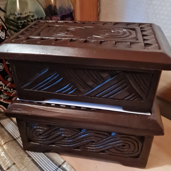 Adametu Collection Other - Hand Carved Jewelry box
